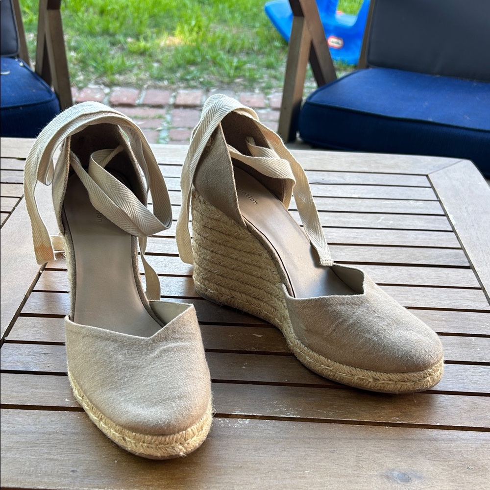 Reformation wedge espadrilles